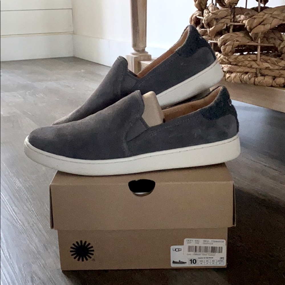 UGG Jass Suede Slip-on Flatform Sneakers